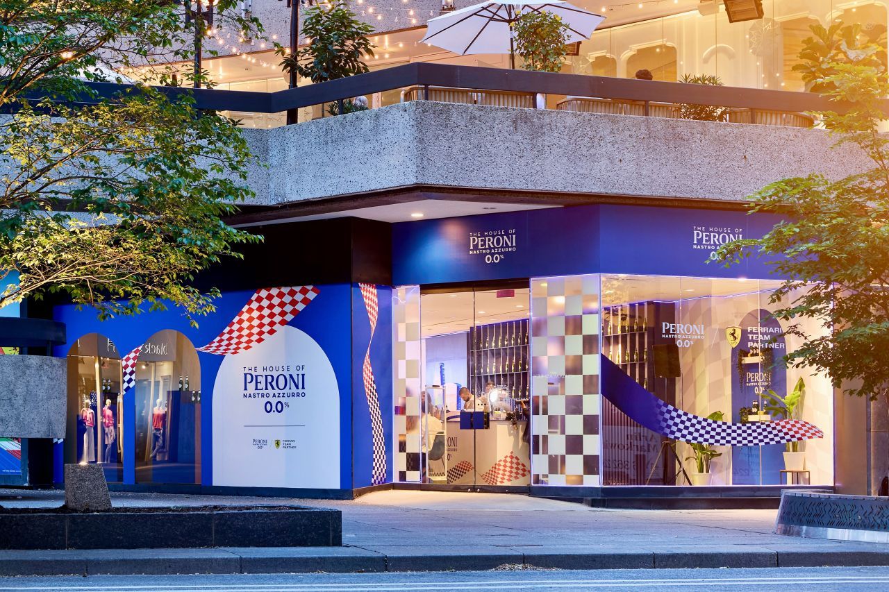 Peroni Nastro Azzurro 0.0% brings the thrill of the Formula 1 Pirelli Grand Prix du Canada to the masses, The Italian Way to celebrate the second year of partnership with Scuderia Ferrari HP